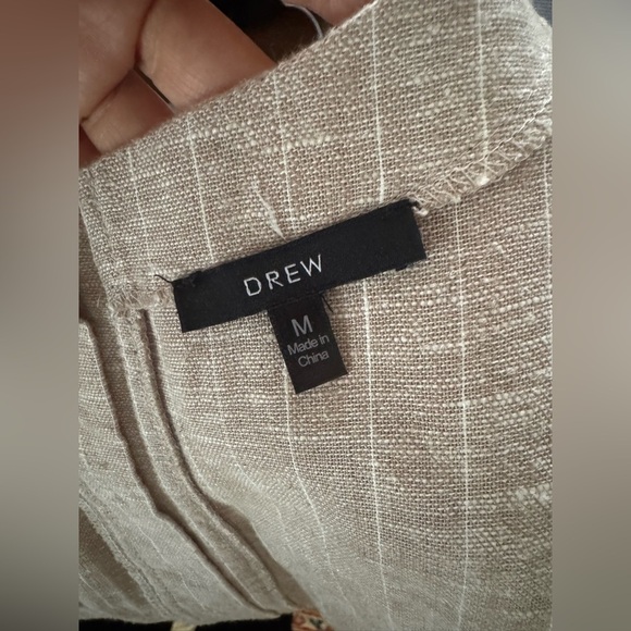 Drew linen blend frayed hem top - Picture 9 of 11